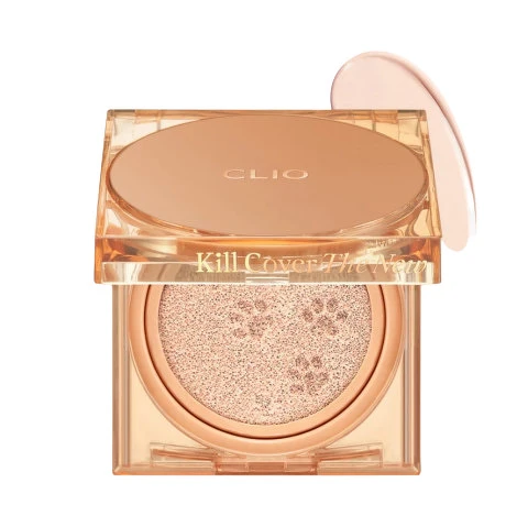 [Self-operated] Korean CLUB CLIO Limited Edition Cat Series Crystal Brick Square Cat Air Cushion Foundation #02 Lingerie Brightening Skin 15g+15g SFP50+ PA+++ Long-lasting
