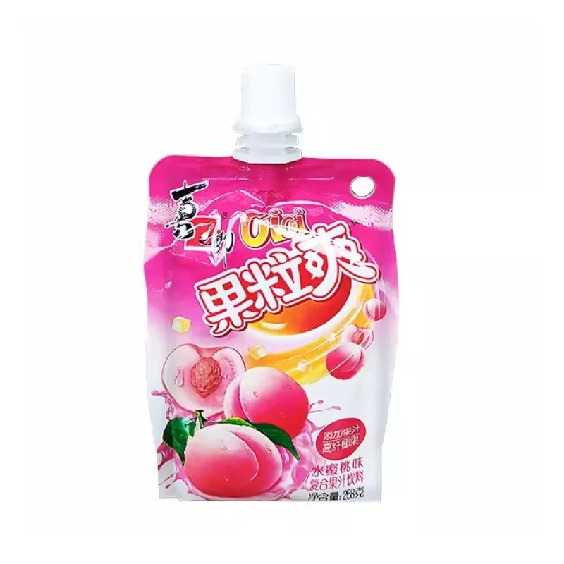 [Self-operated] China Xizhilang Fruit Juicy CiCi Jelly Peach Flavor Compound Juice Drink 258g Children's Craving Snacks Jelly Pudding Casual Snacks Jelly Coconut Drink