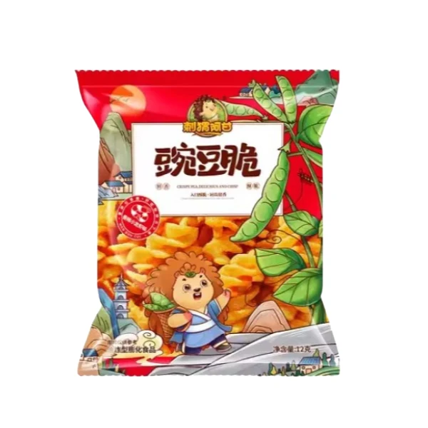 [Self-operated] Chinese Hedgehog Forrest Gump Pea Crispy Spicy Crayfish Flavor 12g Internet celebrity hot spicy casual snacks nostalgic snacks office food