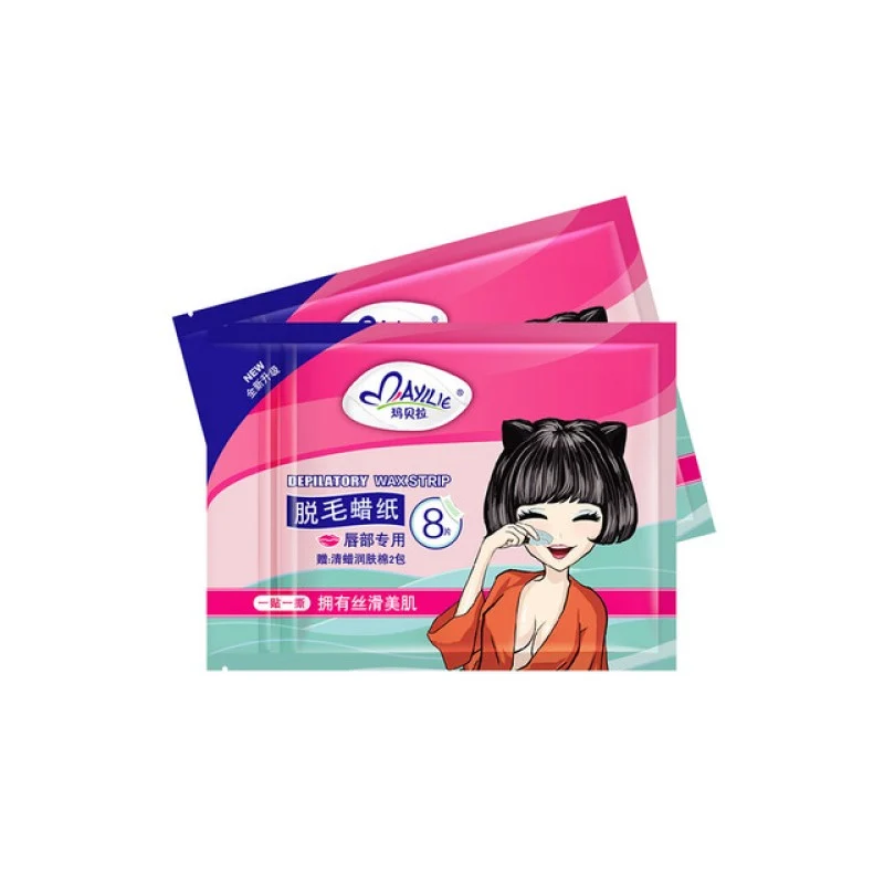 [Self-operated] Chinese Mayllie Marbella Lip Hair Removal Wax Paper 8 Pack Women's Special Mustache Remover Lip Hair Removal Facial Hair Removal Cream