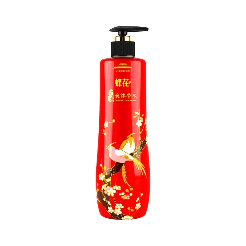 [Self-operated] Chinese Shanghai Bee Flower Agarwood Liquid Soap 500g Multi-purpose fragrance for face wash, bath and foot soak, deodorizing, efficient moisturizing, long-lasting fragrance and mild