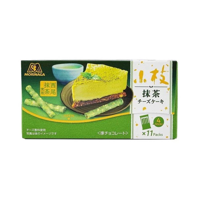 [Self-operated] Japan MORINAGA Morinaga Matcha Season Series Sprig Crispy Chocolate Bar Matcha Cheesecake Flavor 110g Dessert Snack Chocolate Snacks