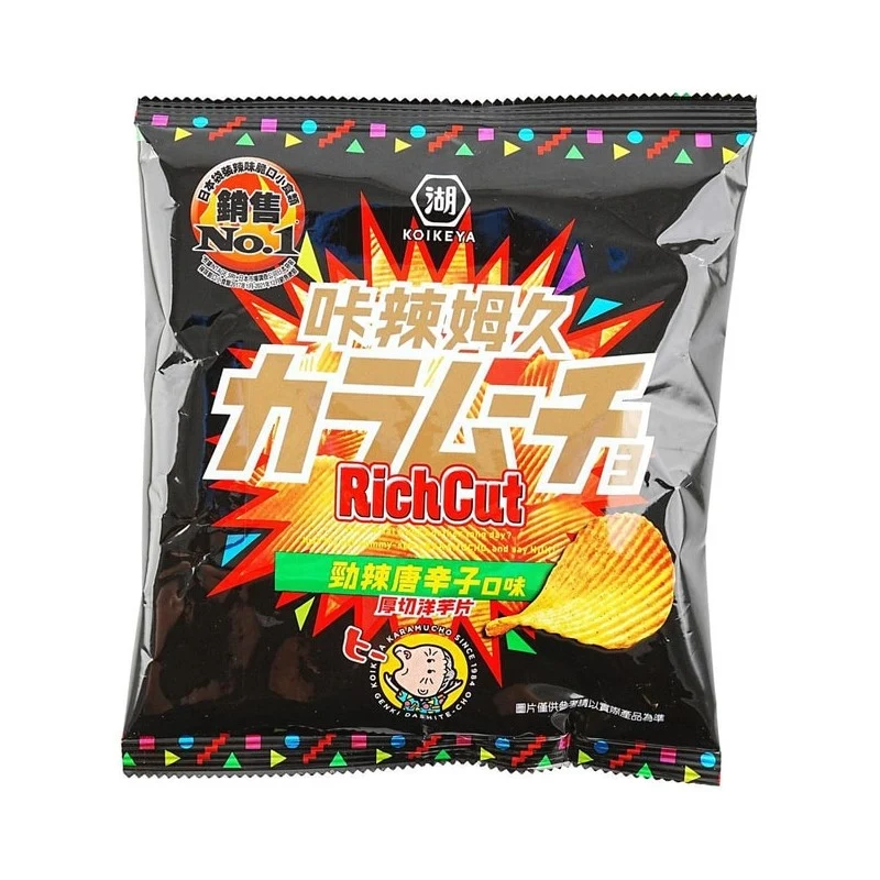[Self-operated] Japanese KOIKEYA Lake Chiya Karamu thick-cut potato chips spicy Tang Xinzi flavor 28g potato chips crispy snacks