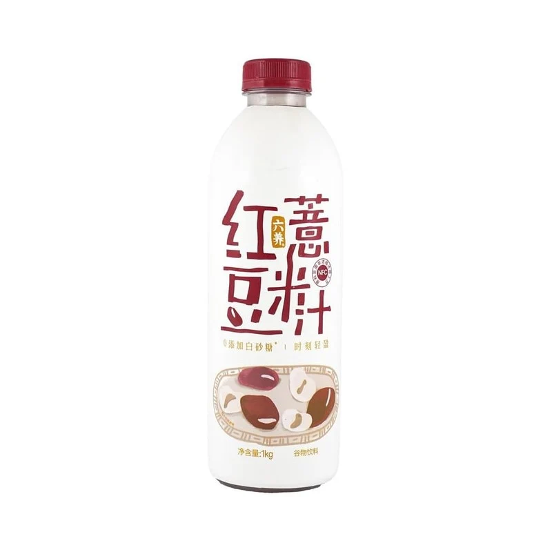 [Self-operated] China Liuyang Red Bean and Barley Juice NFC Cereal Drink 1L Extra Large Bottle 0 Sugar Low Fat Low Calorie Dehumidification and Swelling Magical Meal Replacement Drink