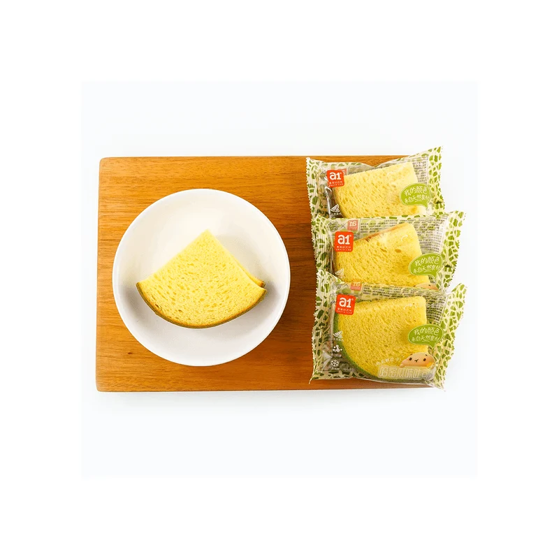 [Self-operated] China A1 Snack Research Institute Cantaloupe Stuffed Toast 1 bag nutritious breakfast snack casual snack snack