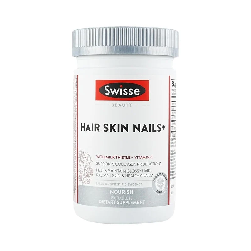 [Self-operated] Australian SWISSE collagen tablets containing vitamin C 150 tablets for shiny hair care, strong nails, beauty and beauty