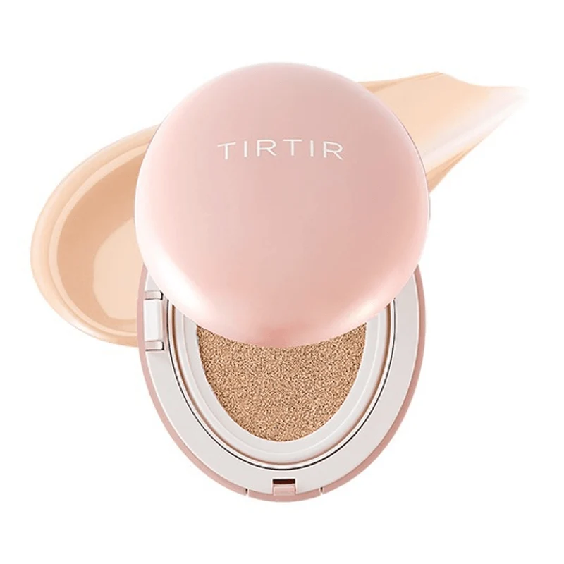 [Self-operated] Korean TIRTIR Titir long-lasting makeup concealer air cushion foundation pink #17 white sand color suitable for cold white skin 18g 24-hour moisturizing concealer air cushion foundation