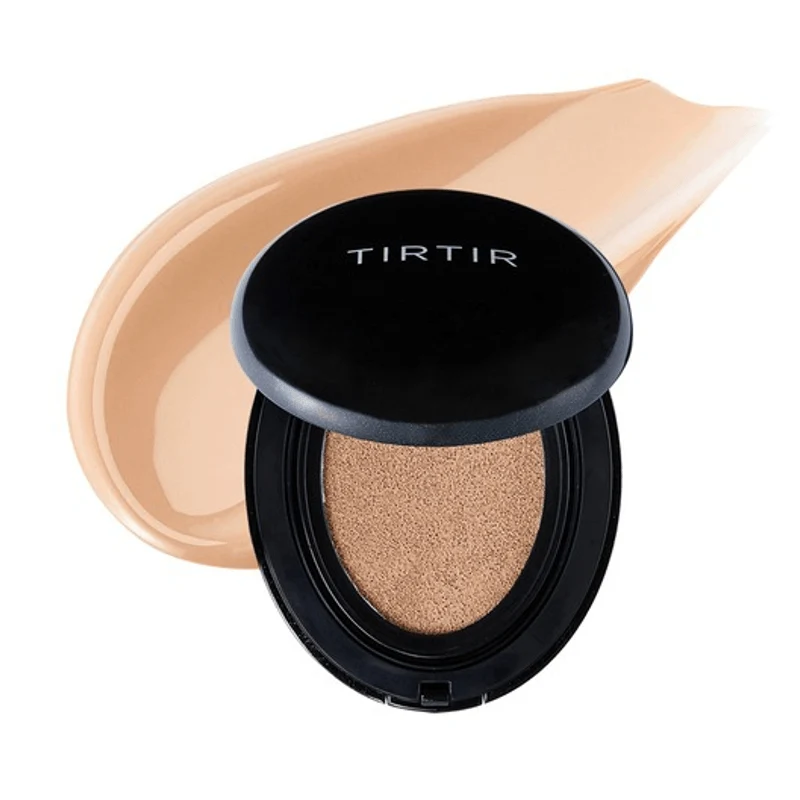 [Self-operated] Korean TIRTIR Titir Long-lasting Silky Glossy Long-lasting Concealer Air Cushion Foundation Black SPF50+ PA+++ #23N Soft Sand Color Suitable for Natural Skin Tone 18g 24-hour Moisturizing Concealer Air Cushion Foundation