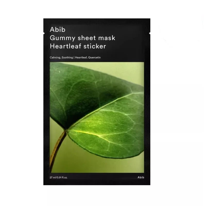 [Self-operated] South Korea's Abib New Packaging Gummy Gummy Houttuynia Mask 1 piece into the calming, repairing and anti-acne style