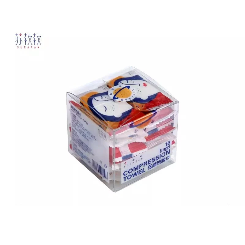 [Self-operated] China Suruan Soft Compressed Face Towel 30×24cm Thickened Compressed 16 Count*1 Box Portable Face Towel Bath Towel Face Towel Essential Emergency Supplies for Camping and Travel
