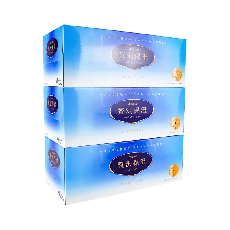 [Self-operated] Japan's ELLEAIR king Ai Luer luxury moisturizing ultra-soft moisturizing removable tissue 200 packs/box of 3 boxes of rhinitis and sensitive savior