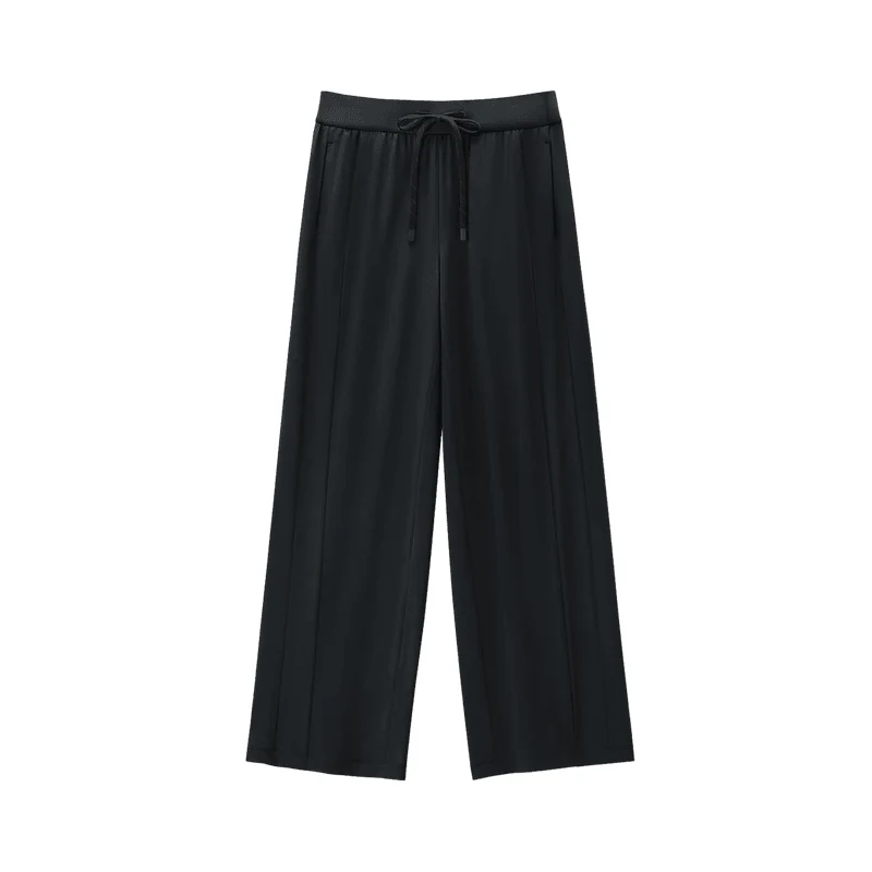 [Self-operated] China's Beneunder banana ice touch series women's outdoor wide-leg sunscreen pants Manmu black 160/68A M size