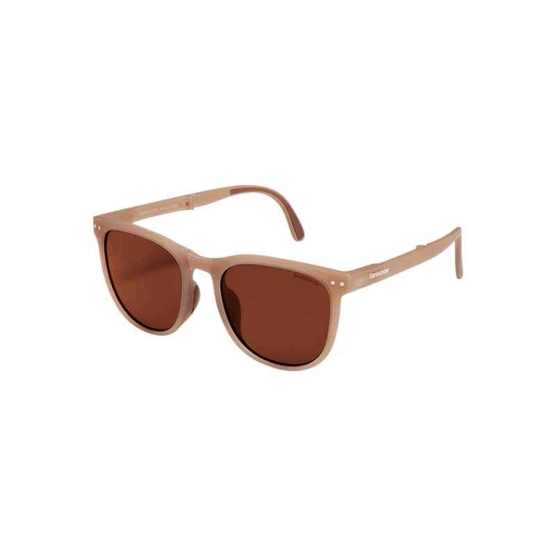 [Self-operated] China Beneunder Jiaoxia Daywang Series Ultra-Light Portable Foldable Sunglasses Sunglasses Men's and Women's Autumn Sha Tea Anti-UV Glasses Sun Protection Sunshade Filter Eye Protection Sunglasses