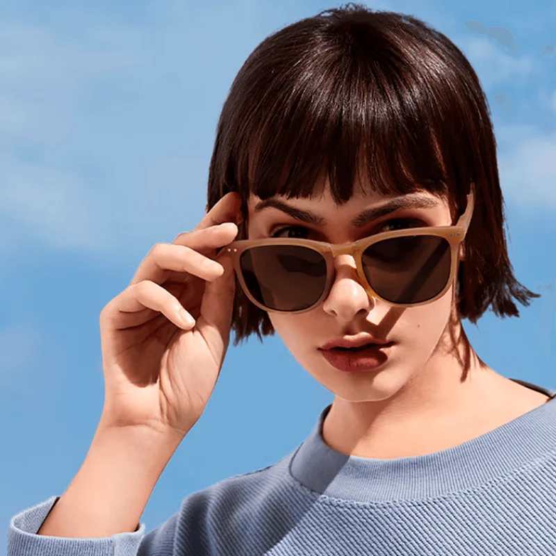 [Self-operated] China Beneunder Jiaoxia Daywang Series Ultra-Light Portable Foldable Sunglasses Sunglasses Men's and Women's Autumn Sha Tea Anti-UV Glasses Sun Protection Sunshade Filter Eye Protection Sunglasses