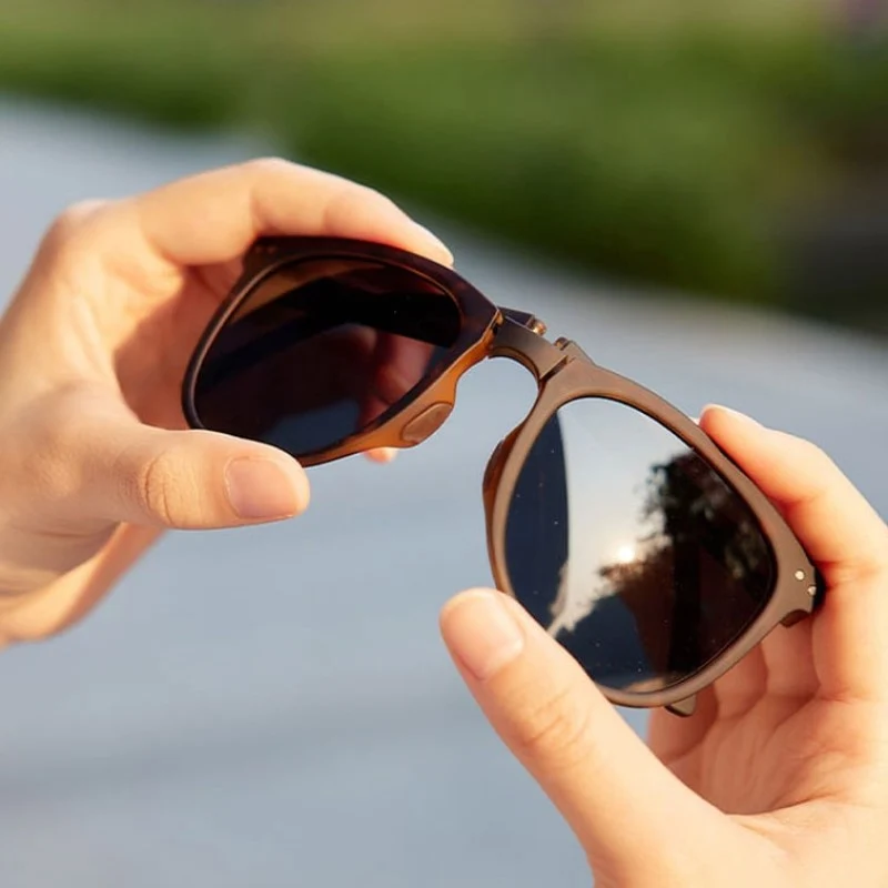 [Self-operated] China's Beneunder Jiaoxia daytime series ultra-light portable foldable sunglasses, men's and women's dark black anti-UV glasses, sun protection, sunshade, filtered eye protection sunglasses