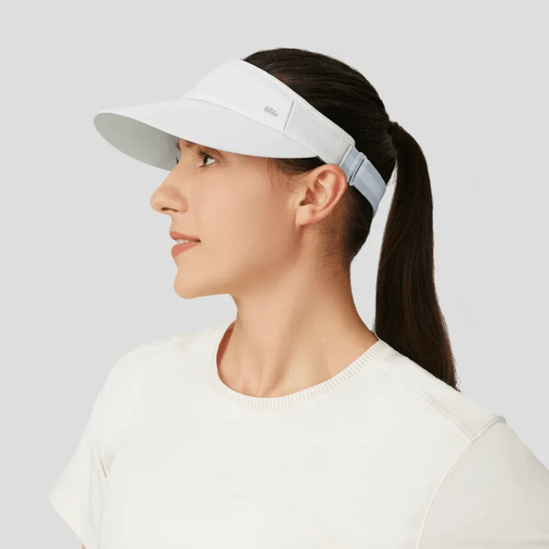 [Self-operated] China's Beneunder banana hat circulation series women's sports sun protection empty top hat with elastic band cream milk white 1 UPF50+ tennis hat to cover the sun, light and breathable