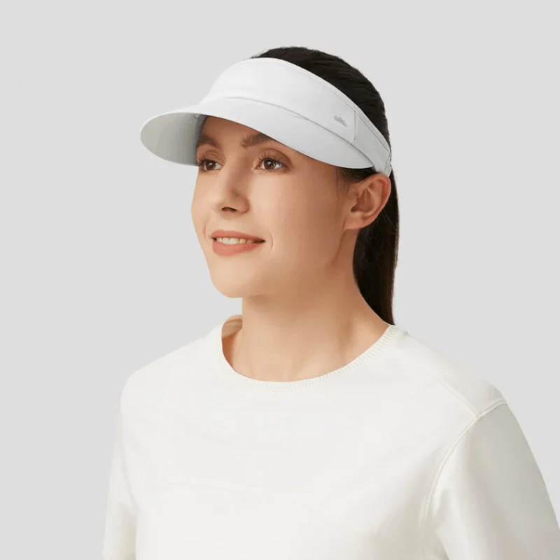 [Self-operated] China's Beneunder banana hat circulation series women's sports sun protection empty top hat with elastic band cream milk white 1 UPF50+ tennis hat to cover the sun, light and breathable