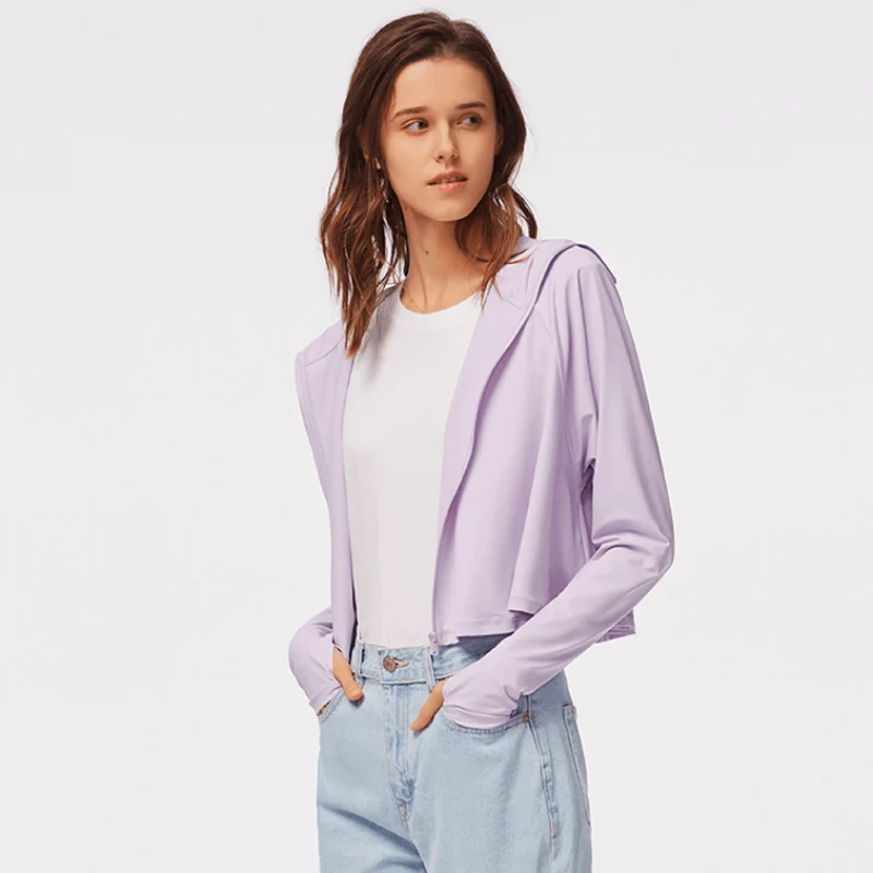 [Self-operated] Chinese Beneunder classic ice thin series shawl sun protection clothing, cold breathable skin clothing, one-size-fits-all haze purple 1-piece anti-UV ice silk sun protection shirt, breathable and light sun protection clothing
