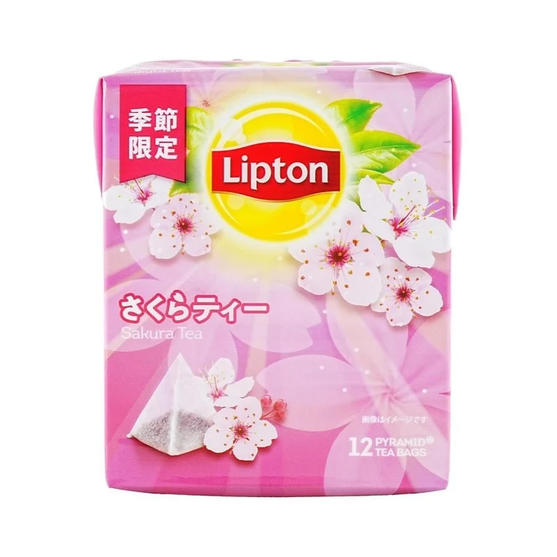 [Self-operated] Japanese Lipton Lipton seasonal limited cherry blossom tea black tea tea bag 12 bags into the tea bag scented tea cold brew tea bag health tea