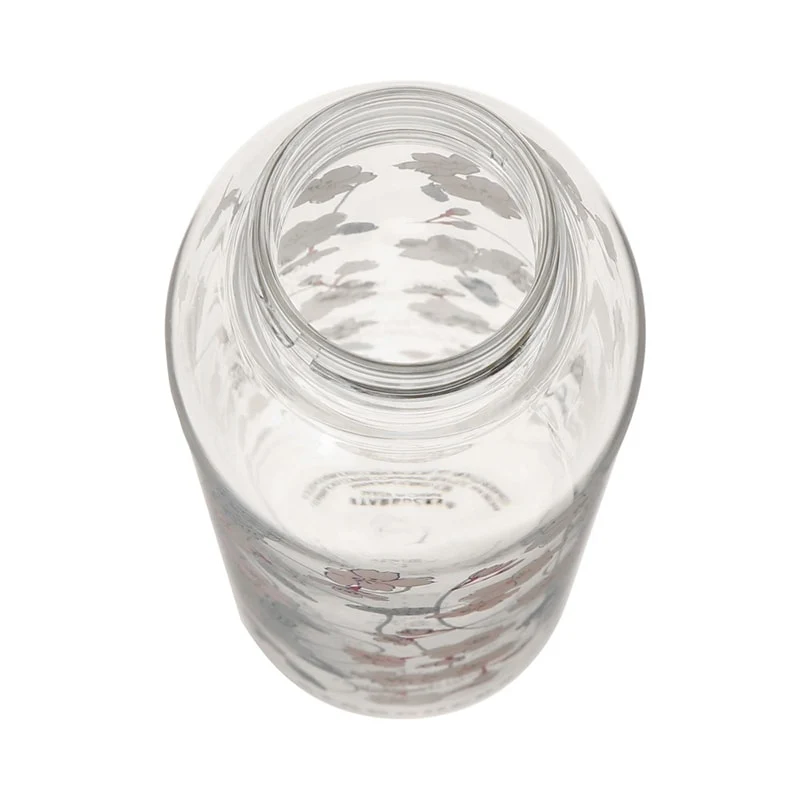 [Self-operated] Japan Starbucks 2024 Sakura Limited Series Silicone Strap Glass Bottle 532ml Tumbler