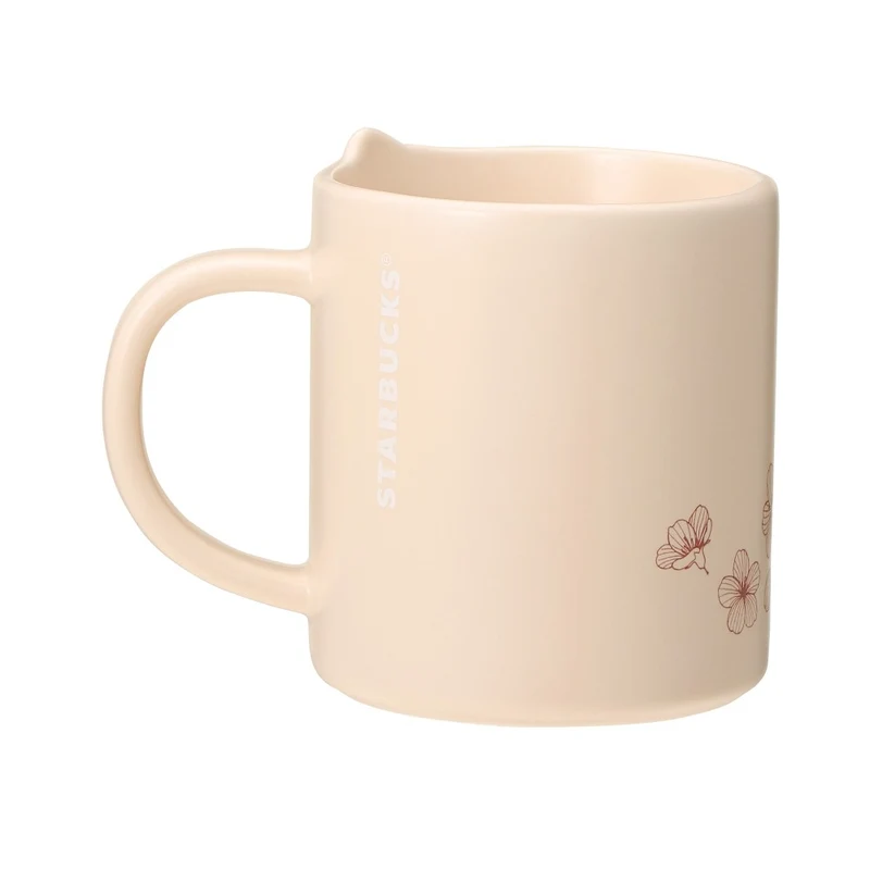 [Self-operated] Japan Starbucks 2024 Sakura Limited Series Mug Sakura Embossed Mug 355ml Ceramic Mug Sakura Cute Ceramic Coffee Cup