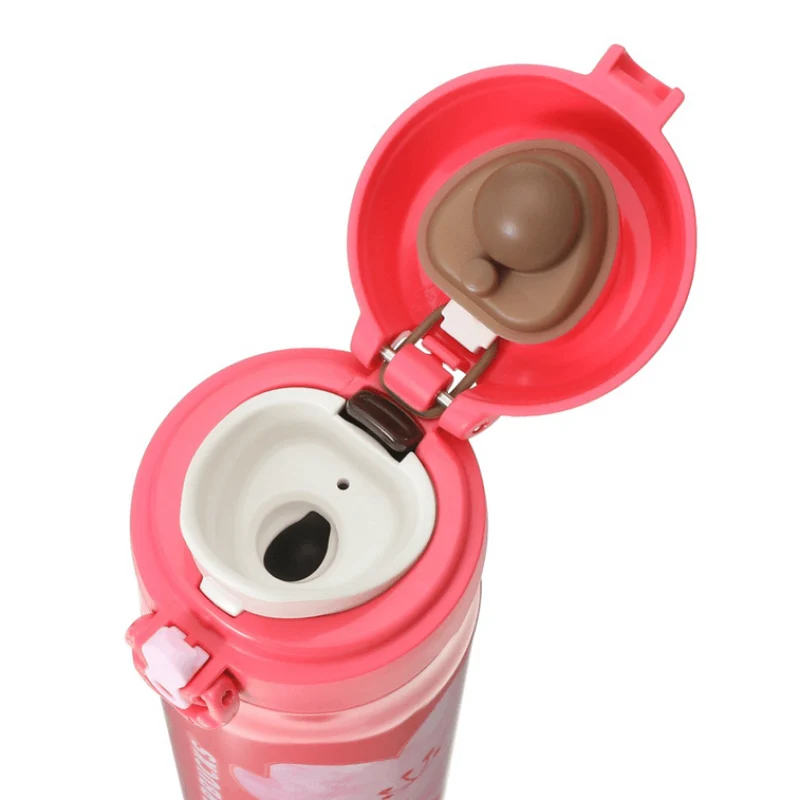 [Self-operated] Japan Starbucks 2024 Sakura Series Stainless Steel Thermos Bottle with Spring Cap Thermos Cup 500ml, easy to carry and long-lasting heat preservation