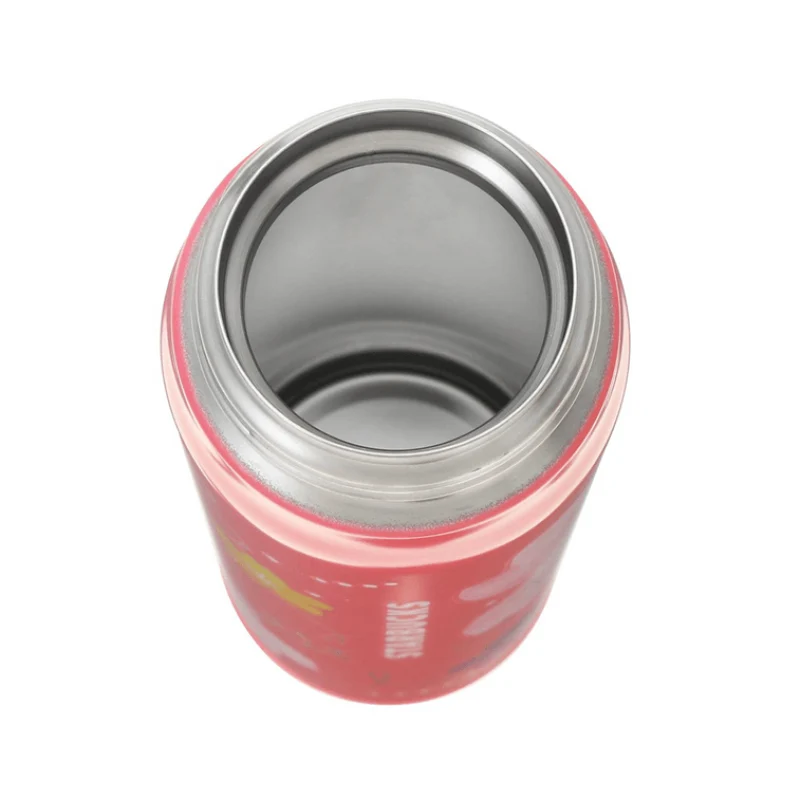 [Self-operated] Japan Starbucks 2024 Sakura Series Stainless Steel Thermos Bottle with Spring Cap Thermos Cup 500ml, easy to carry and long-lasting heat preservation