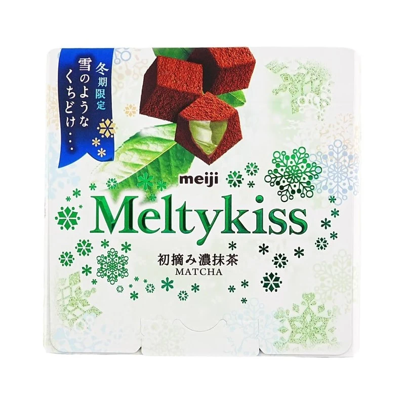 [Self-operated] Japanese MEIJI MELTYKISS Snow Kiss First Pick Rich Matcha Chocolate 52g Seasonal Limited