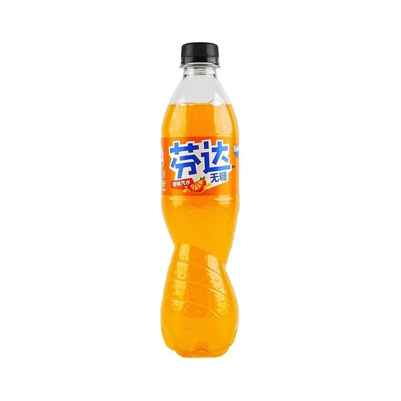 [Self-operated] American Coca-Cola Coca-Cola Continental Edition Fanta Sugar-Free Orange Soda 500ml 0 Calories 0 Fat Summer Carbonated Drink
