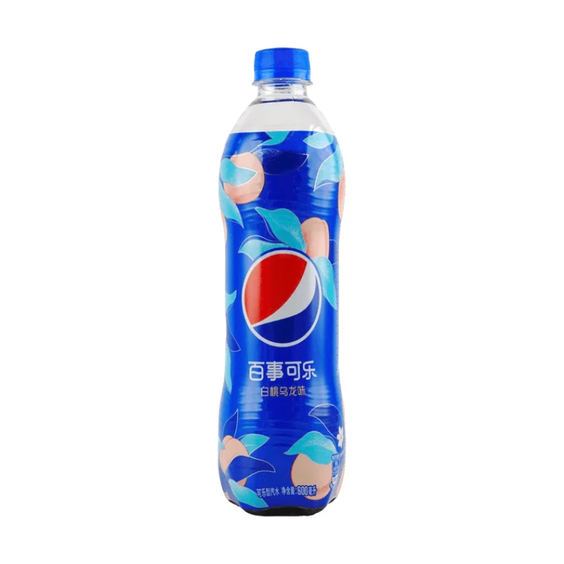 [Self-operated] China Pepsi-Cola Taiqi Series White Peach Oolong Flavor 600ml Internet celebrity carbonated beverage drink