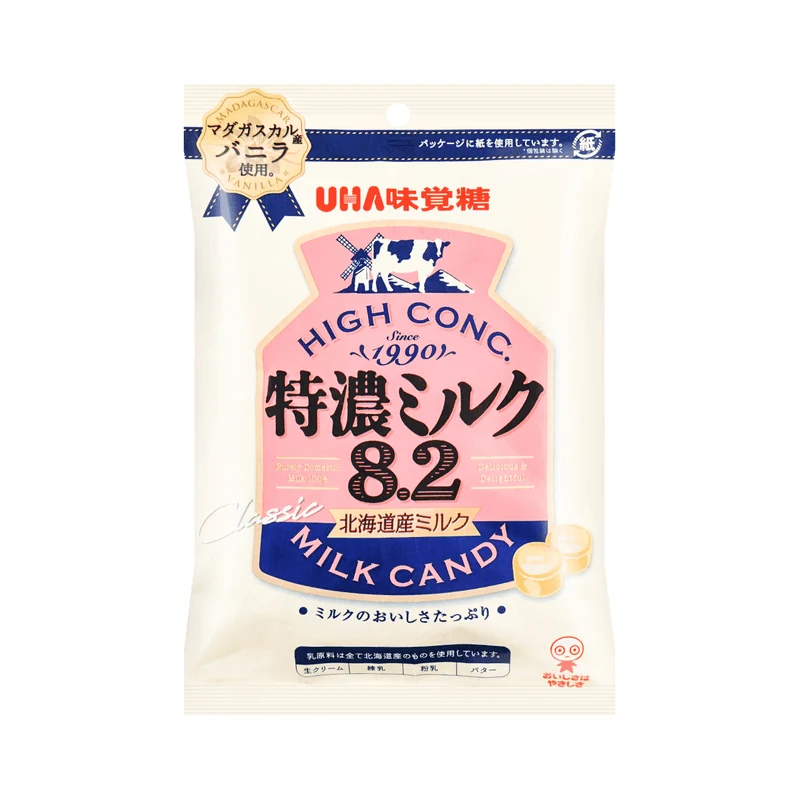 [Self-operated] Japan UHA UHA Mijue Candy Extra Thick Milk 8.2 Series Hokkaido Extra Thick Milk Candy 88g Candy Milk Candy Happy Candy Children's Snacks