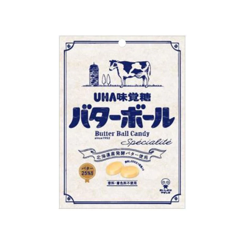 [Self-operated] Japanese UHA Yoha Mijue candy butter toffee 53g candy toffee wedding candy children's snacks