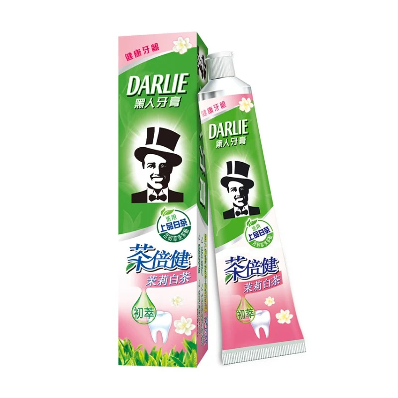 [Self-operated] China DARLIE Haolai (Black) TeaBeijing toothpaste jasmine white tea 140g fresh breath care gums whitening remove stains and remove yellow