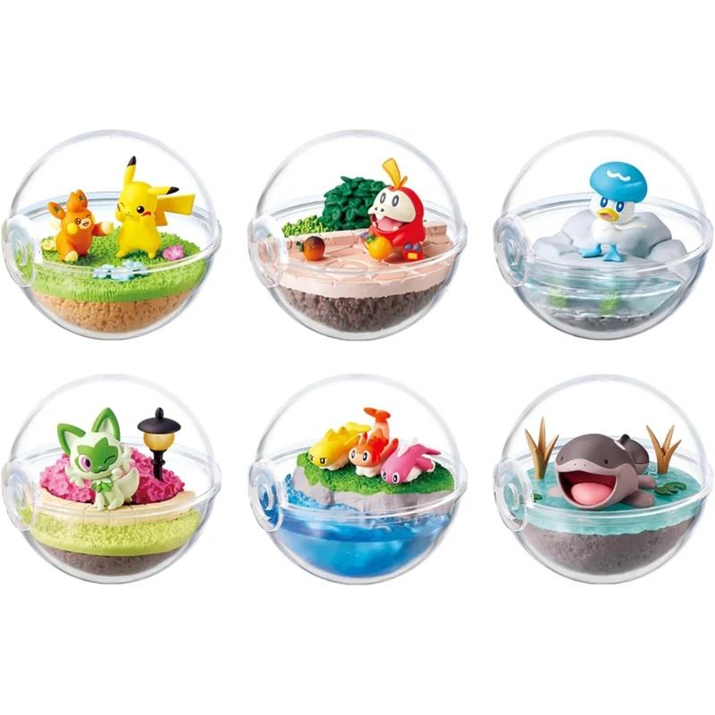 [Self-operated] Japanese RE-MENT Pokémon Go to Pardia's World Miniature Scene Pokémon Blind Box Gacha 1 Box of Six Randomly Sent Pikachu Pokémon Series Genuine Collection