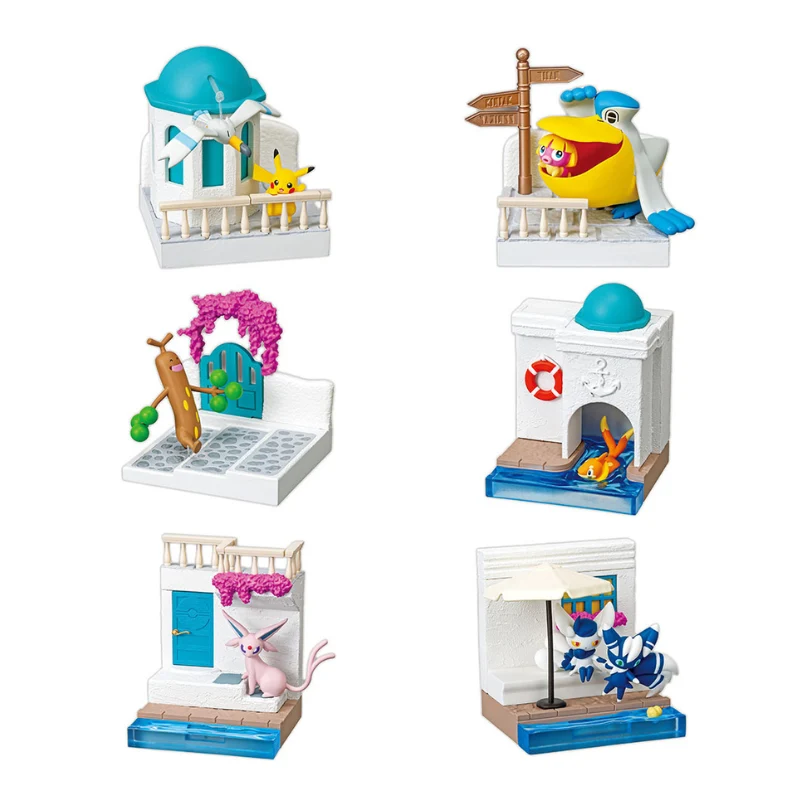 [Self-operated] Japanese RE-MENT Pokémon World 2 Mysterious Spring Sea Breeze Road Miniature Scene 1 boxed six types randomly sent genuine collection