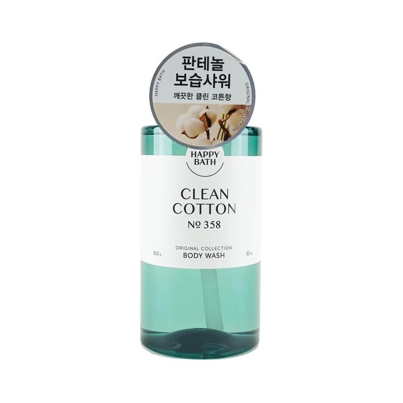[Self-operated] Korean HAPPY BATH Classic Fragrance Shower Gel NO.358 Kapok Fragrance 910g Rumu Flower Sea Plant Essence Shower Gel Long-lasting Moisturizing Gentle Cleansing Long-lasting Fragrance Shower Gel