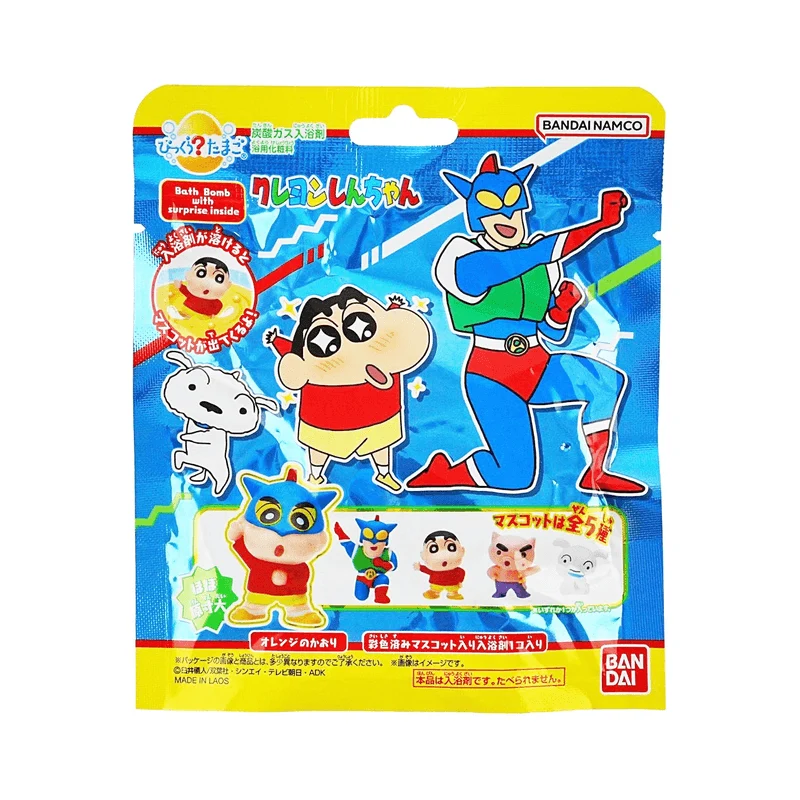 [Self-operated] Japanese BANDAI Crayon Shin-chan Bath Ball Orange Fragrance 75g Cute Doll Surprise Blind Box Bath Ball