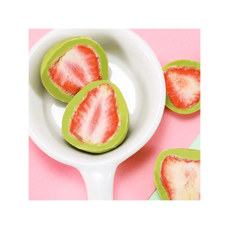 [Self-operated] Japanese Tonys freeze-dried whole strawberry sandwich chocolate matcha flavor 60g cocoa butter substitute casual Internet celebrity snacks office snacks