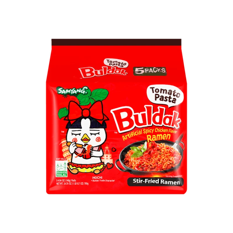 [Self-operated] Korean SAMYANG Samyang Spicy Chicken Flavor Noodles Italian Tomato Flavor 5 packs 700g Turkey Noodles Ramen Noodles Instant Noodles