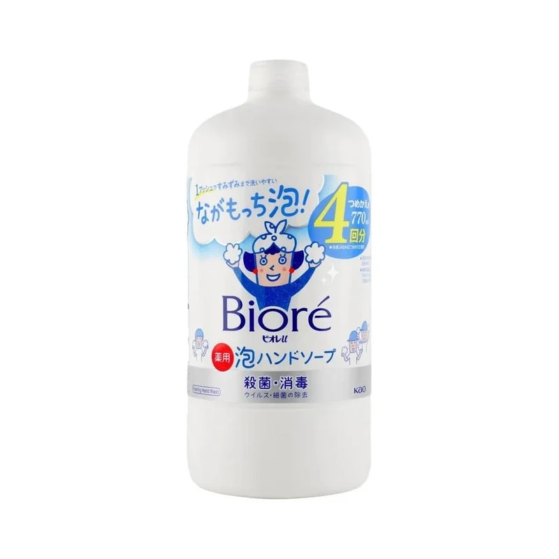 [Self-operated] Japanese KAO Kao BIORE Biore Plant Weak Acid Foam Hand Sanitizer Refill 770ml Unscented