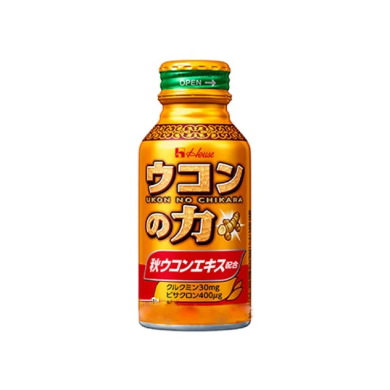 [Self-operated] Japan HOUSE Turmeric Hangover Drink 100ml Curcumin Vitamin Functional Drink to Protect Liver