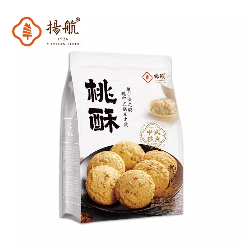 [Self-operated] China YUMHON Yanghang Peach Crispy 168g Bag Traditional Biscuits Crispy Snacks Snacks Casual Office Dessert Afternoon Tea