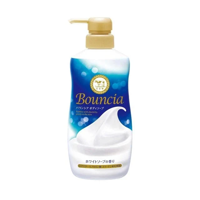 [Self-operated] Japanese COW Bouncia thick foam shower gel 480ml milk floral fragrance skin beauty shower gel