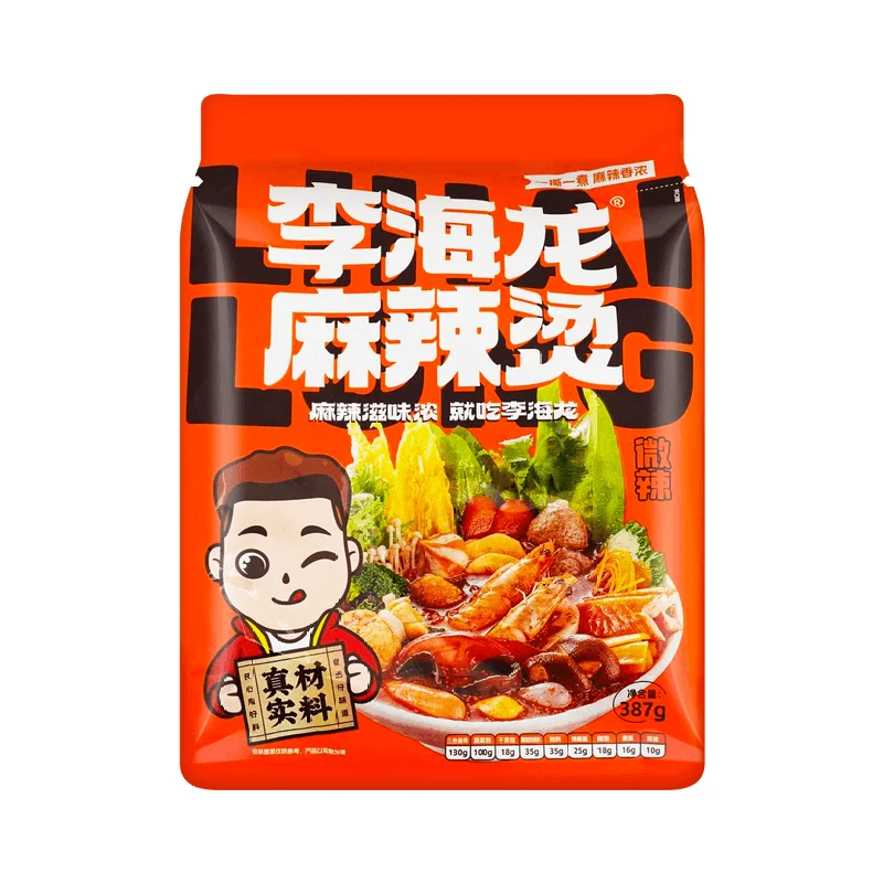 [Self-operated] China Li Hailong Malatang Mildly Spicy 387g Northeastern Internet celebrity popular Malatang sesame paste soup