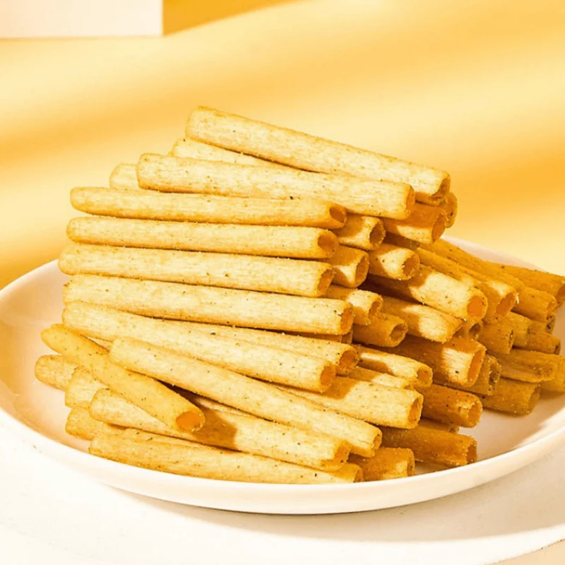 [Self-operated] Chinese Bald Baby Crispy Spicy Sticks 28g Non-fried Crispy French Fries Childhood Memories Ready-to-Eat Snacks Crispy and Delicious A must-have for watching dramas