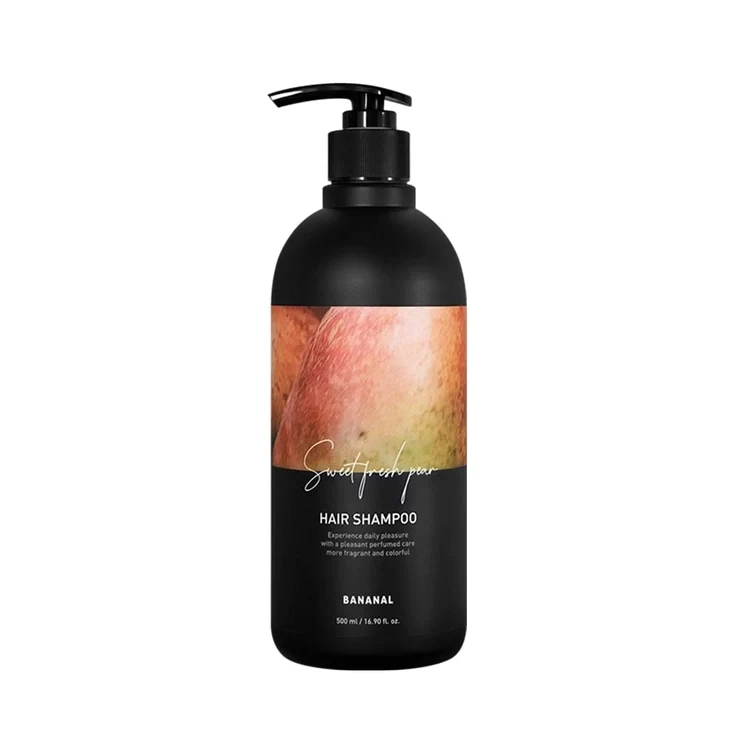 [Self-operated] Korean Bananal Fragrance Shampoo, Pear and Freesia Fragrance 500ml, silicone-free, silicone-free, long-lasting fragrance, oil control and fluffy