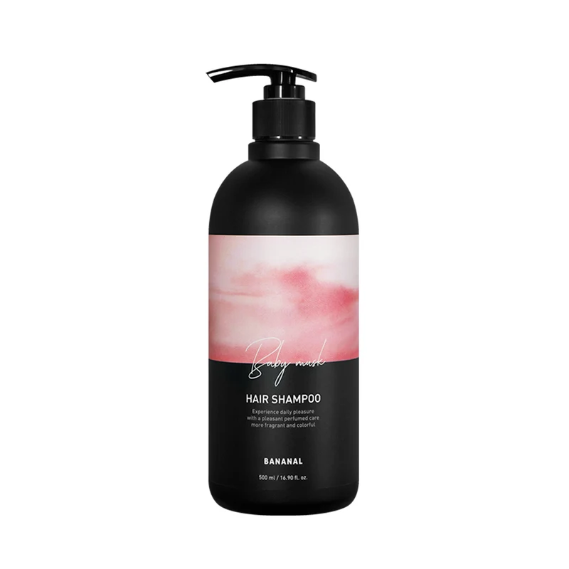 [Self-operated] Korean Bananal fragrance shampoo baby talcum powder fragrance 500ml, silicone-free, silicone-free, long-lasting fragrance, oil control and fluffy