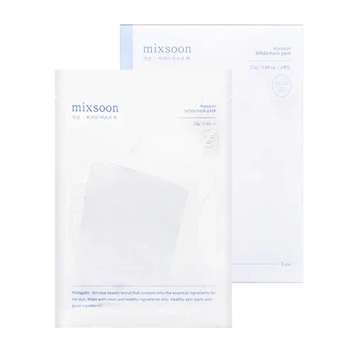 [Self-operated] Korean MIXSOON pure bifidum fermented bifid yeast hydrating mask 5 pieces/box deeply moisturizing, firming, nourishing, smooth and tender