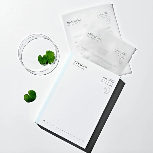 [Self-operated] Korean MIXSOON Pure Centella Asiatica Mask 5 pieces/box Sensitive skin can be used to calm, soothe, moisturize and improve the barrier