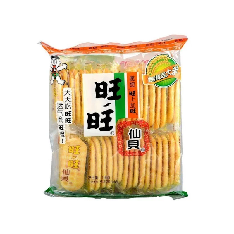 [Self-operated] China Want Want Senbei 105g Internet celebrity office snack puffed casual snacks